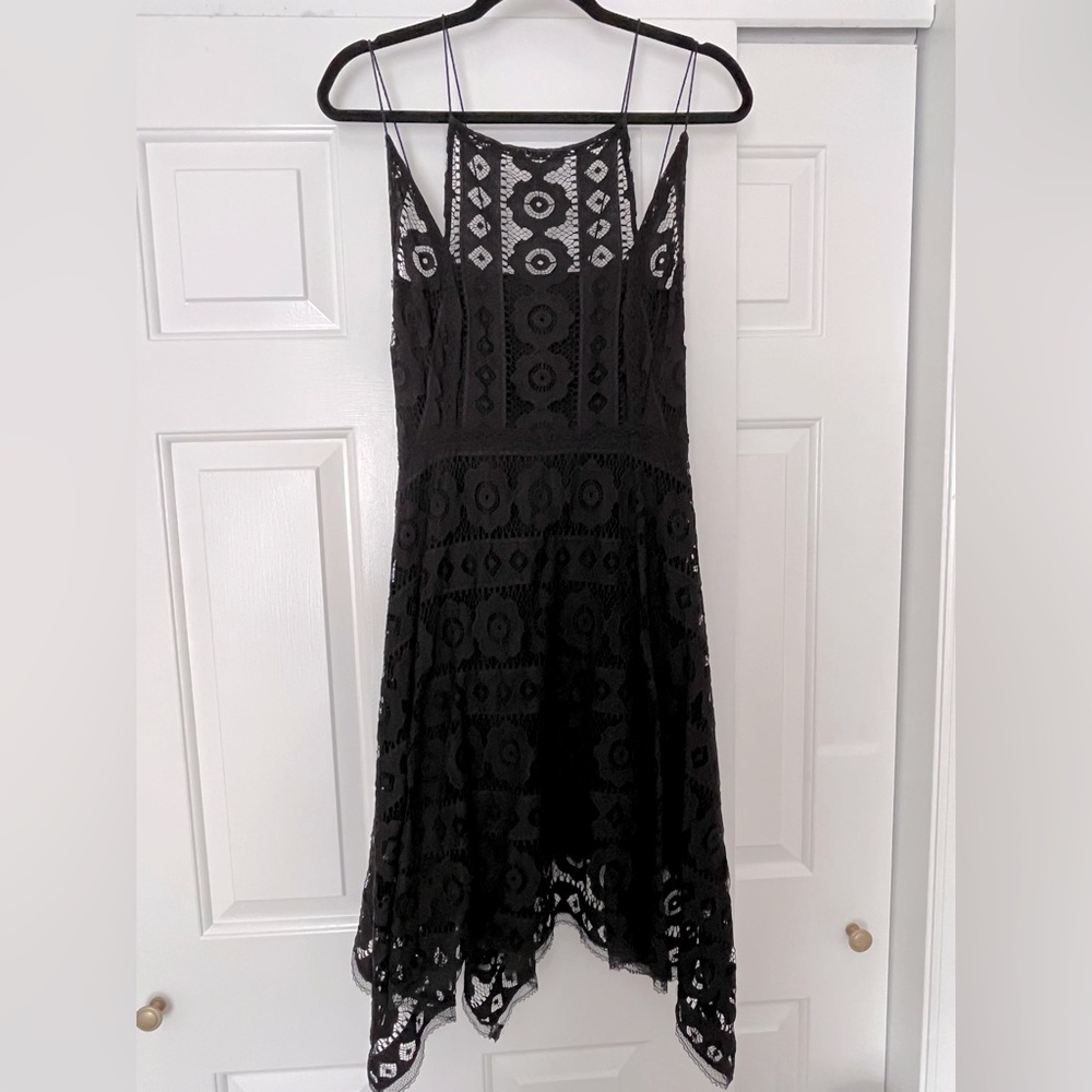 Free People Black Lace Dress